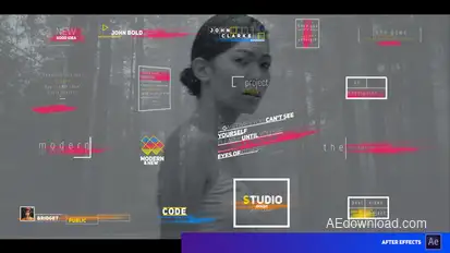 Modern Colored Stripes Titles Titles template preview