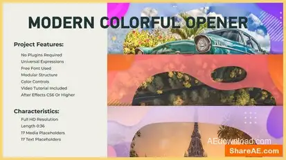 Modern Colorful Opener Openers template preview