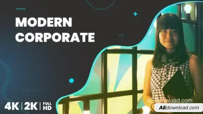 Modern Corporate Presentation Video Displays template preview