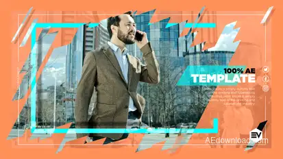 Modern Corporate Slideshow1 Video Displays template preview