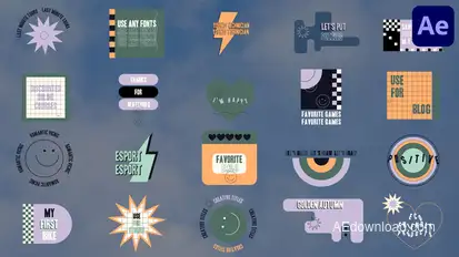 Modern Design Titles for After Effects Titles template preview