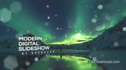 Modern Digital Parallax Slideshow | Opener Video Displays template preview