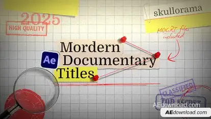 Modern Documentary Titles Titles template preview