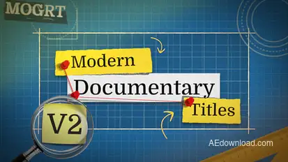 Modern Documentary Titles V2 Titles template preview