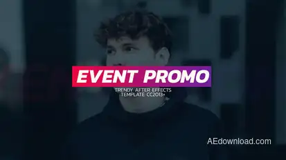 Modern Event Promo Video Displays template preview