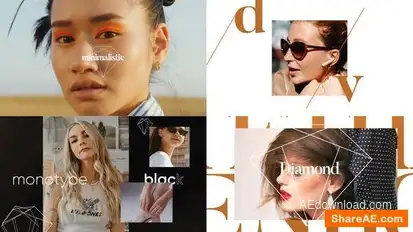 Modern Fashion Photo Slideshow Openers template preview