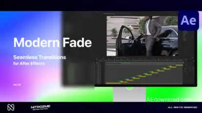 Modern Flat Transitions Vol. 01 Elements template preview
