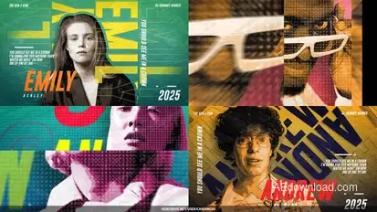 Modern Freeze Frame Openers template preview