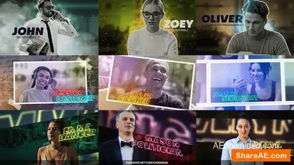 Modern Freeze Frame Maker Openers template preview