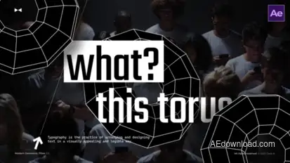 Modern Geometric Titles  AE Titles template preview
