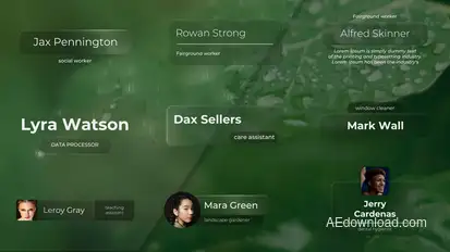 Modern Glass Lower Thirds Elements template preview