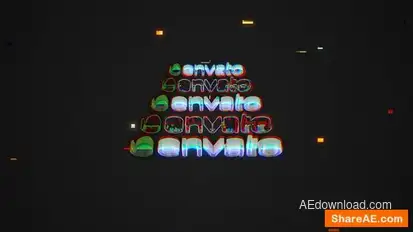 Modern Glitch Logo Logo Stings template preview