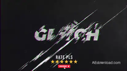 Modern Glitch Logo Logo Stings template preview