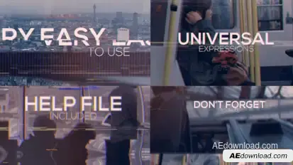 Modern Glitch Opener Openers template preview