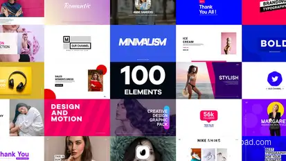 Modern Graphic & Transition Pack Product Promo template preview
