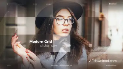 Modern Grid Slideshow Video Displays template preview
