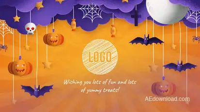 Modern Halloween Logo Logo Stings template preview