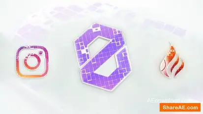 Modern Ident Logo Stings template preview