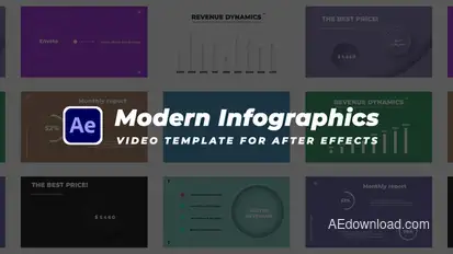 Modern Infographics Infographics template preview