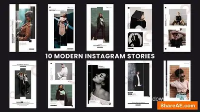 Modern Instagram Stories Openers template preview