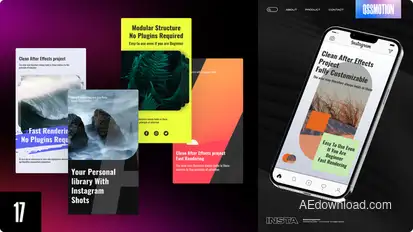 Modern Instagram Stories Video Displays template preview