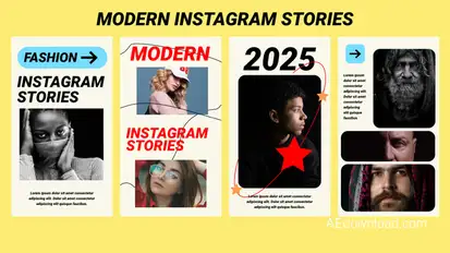 Modern Instagram Stories | AE Titles template preview