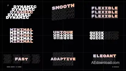 Modern Kinetic | After Effects Titles template preview
