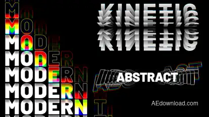 Modern Kinetic Titles Titles template preview