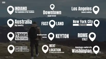 Modern Location Titles Titles template preview