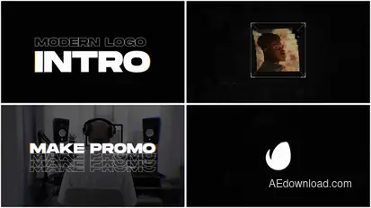 Modern Logo Intro Logo Stings template preview