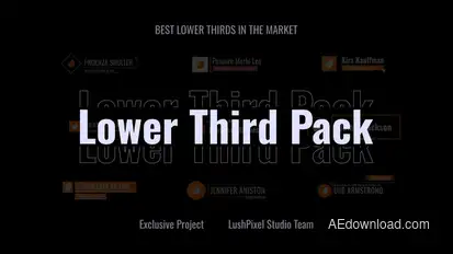 Modern Logo Lower Thirds Elements template preview