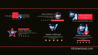 Modern Lower Thirds Elements template preview