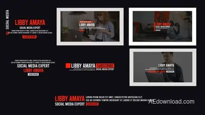 Modern Lower Thirds Elements template preview