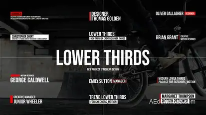 Modern Lower Thirds | After Effects Titles template preview