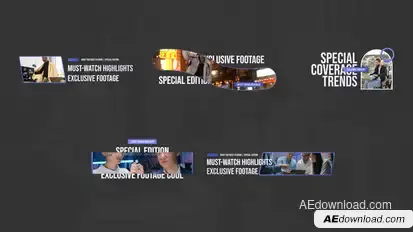 Modern Lower Thirds with Media Elements template preview