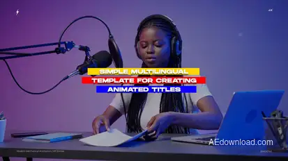 Modern Mechanical Animation | After Effects Titles template preview