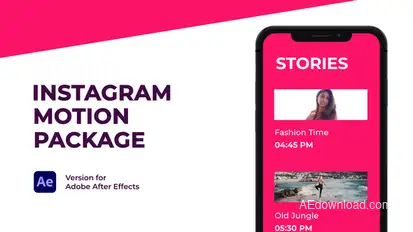 Modern Motion Pack for Instagram broadcast-packages template preview
