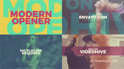 Modern Opener Openers template preview