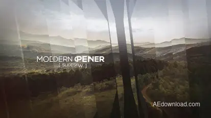 Modern Opener - Slideshow II Video Displays template preview