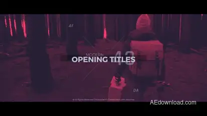 Modern Opening Titles Openers template preview