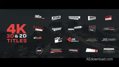 Modern Perspective Titles Titles template preview