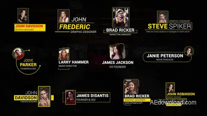 Modern Photo Lower Thirds Elements template preview