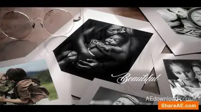 Modern Photo Memories Vintage Slideshow Openers template preview