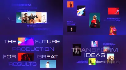 Modern Photo Opener Video Displays template preview