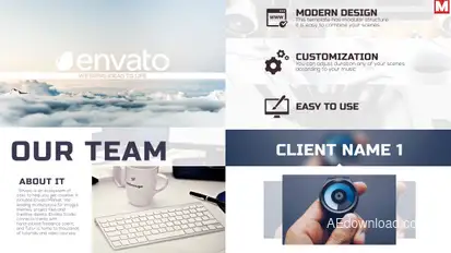 Modern Presentation Video Displays template preview