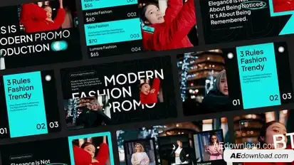 Modern Promo Video Displays template preview