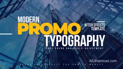 Modern Promo Typography Titles template preview