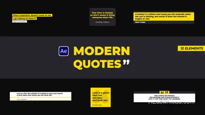 Modern Quotes Titles template preview