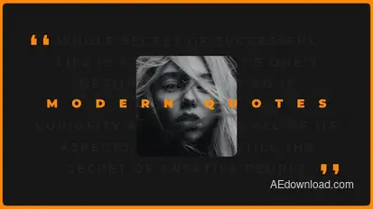 Modern Quotes Titles template preview