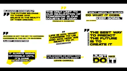 Modern Quotes Titles template preview